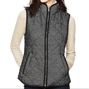Haven Herringbone Vest M NWT